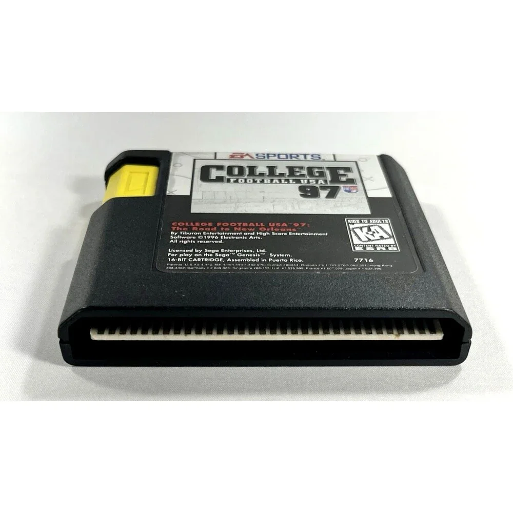 College Football USA 97 for Sega Genesis EA Sports Vintage Cartridge Only Tested